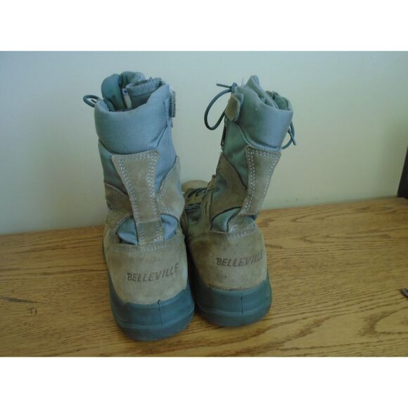 Mens Combat Boots Military Lace  zipUp Suede Closed Toe ASTMF2413 size 11.5 main image 6